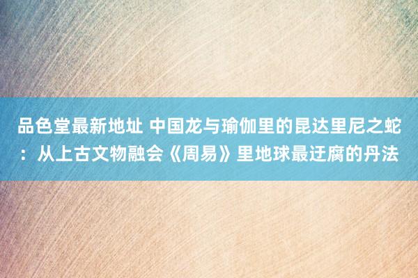 品色堂最新地址 中国龙与瑜伽里的昆达里尼之蛇：从上古文物融会《周易》里地球最迂腐的丹法