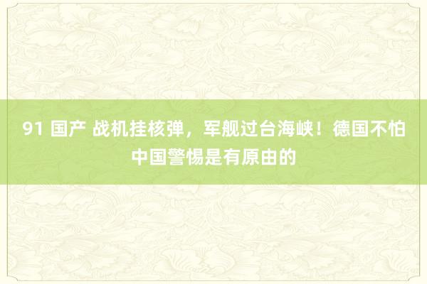 91 国产 战机挂核弹，军舰过台海峡！德国不怕中国警惕是有原由的