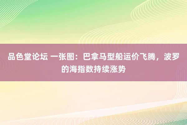 品色堂论坛 一张图：巴拿马型船运价飞腾，波罗的海指数持续涨势