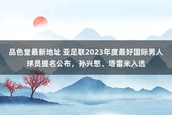 品色堂最新地址 亚足联2023年度最好国际男人球员提名公布，孙兴慜、塔雷米入选