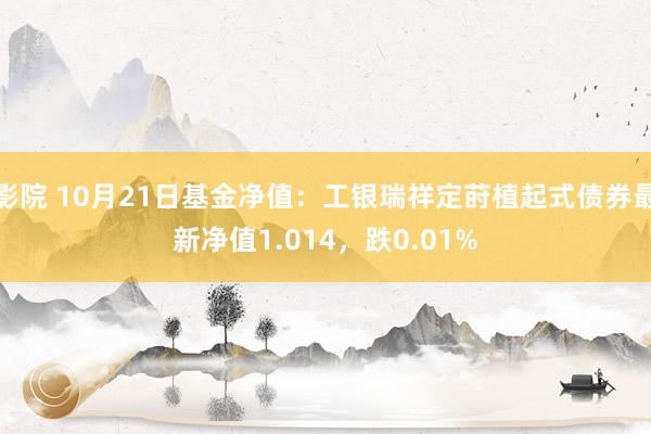 影院 10月21日基金净值：工银瑞祥定莳植起式债券最新净值1.014，跌0.01%