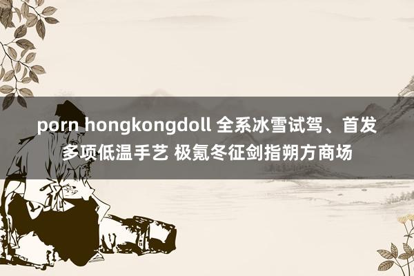 porn hongkongdoll 全系冰雪试驾、首发多项低温手艺 极氪冬征剑指朔方商场