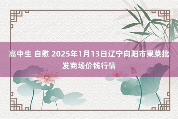 高中生 自慰 2025年1月13日辽宁向阳市果菜批发商场价钱行情